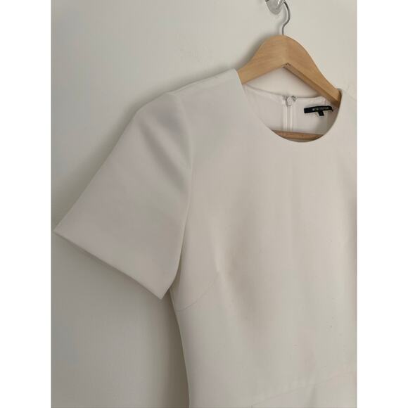 Kobi Halperin Classic Sheath Mini Dress in White, Sz 4 - Picture 6 of 13